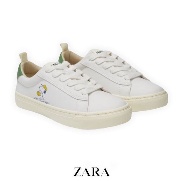 ZARA Kids | White | SNOOPY ® PEANUTS SNEAKERS - Picture 1 of 8